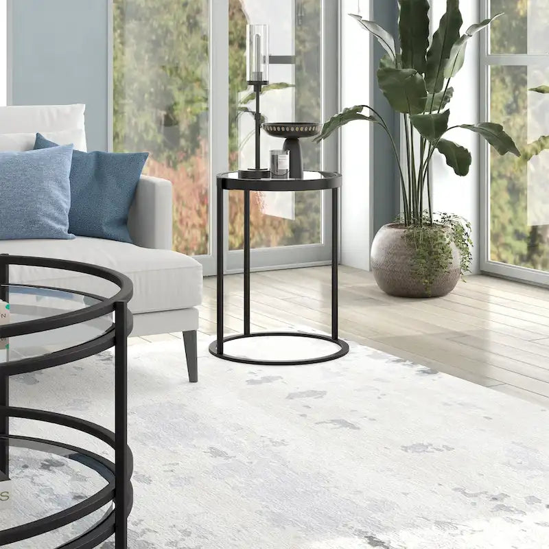 Table d'appoint ronde de 16 po de large