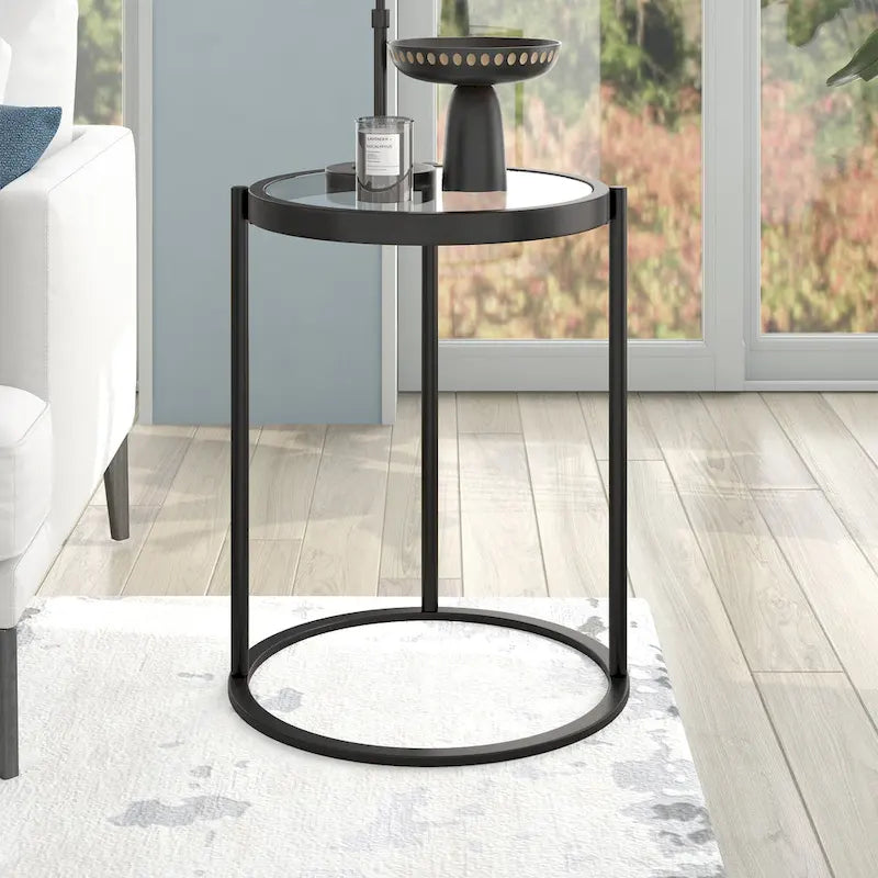 Table d'appoint ronde de 16 po de large