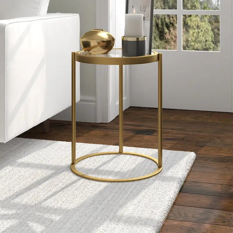 Table d'appoint ronde de 16 po de large