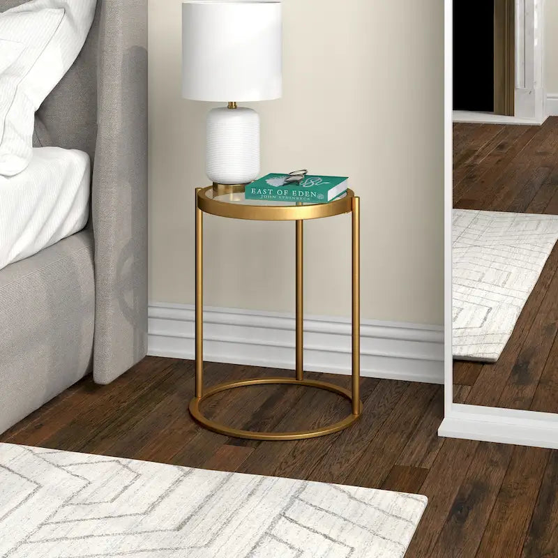 Table d'appoint ronde de 16 po de large