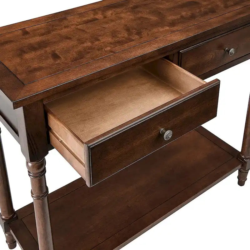 Table d'entrée avec tiroirs de rangement, console avec étagère