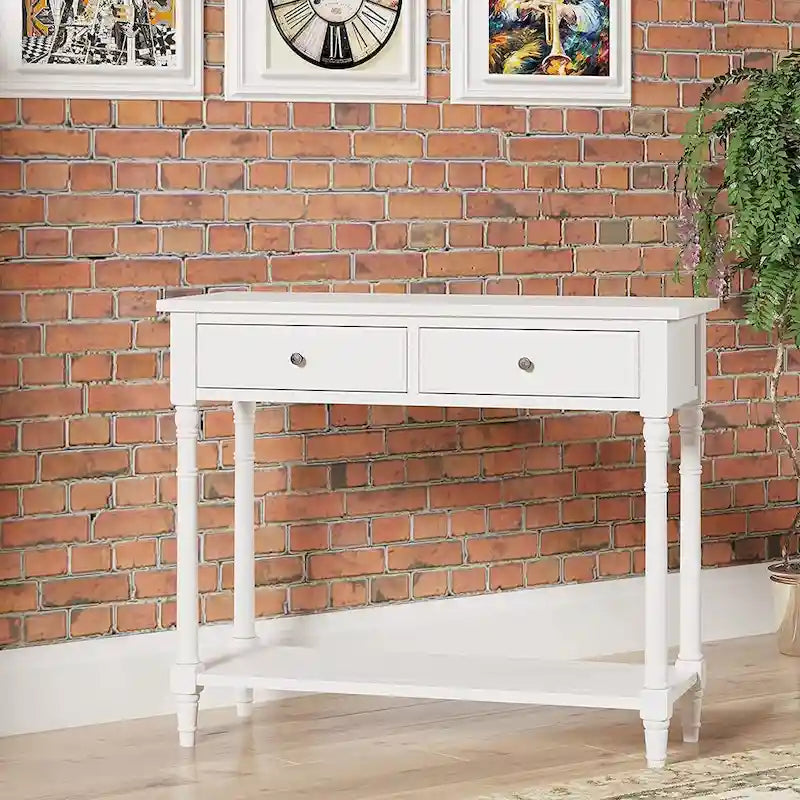 Table d'entrée avec tiroirs de rangement, console avec étagère