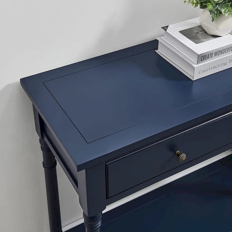 Table d'entrée avec tiroirs de rangement, console avec étagère