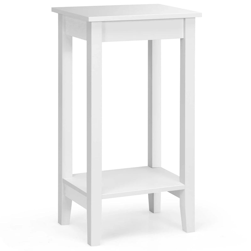 Table d'appoint à 2 niveaux, table de nuit haute, table de chevet avec étagère polyvalente