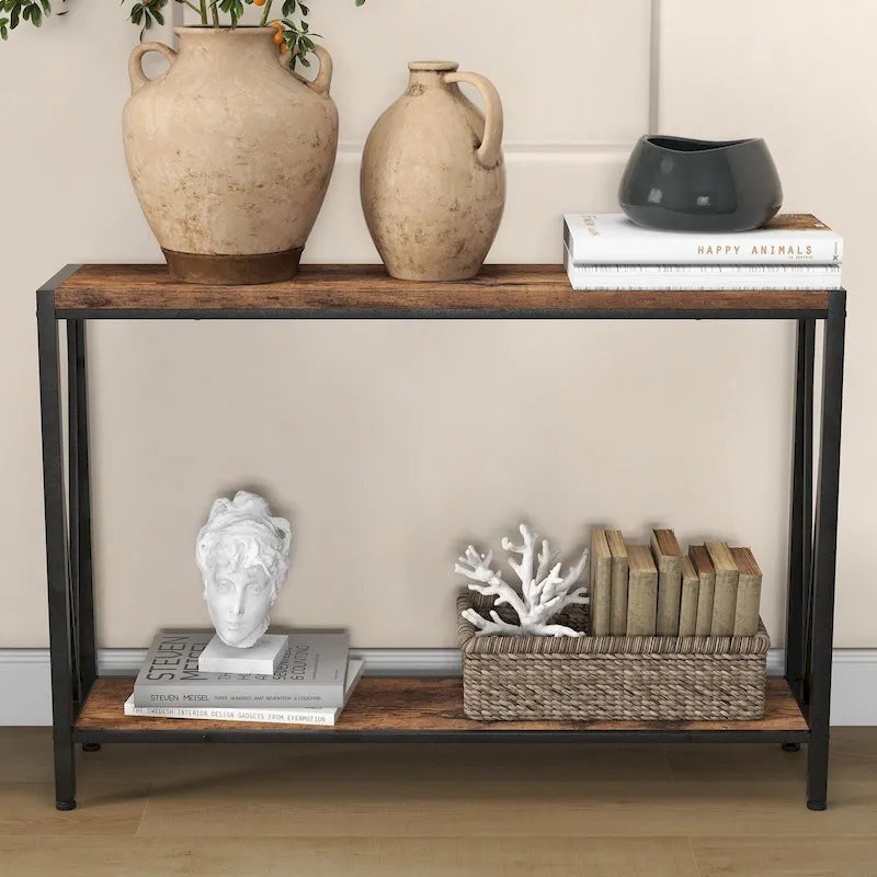 39,4 Derrière la table basse, table de canapé étroite