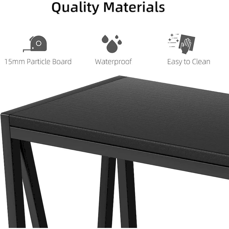 39,4 Derrière la table basse, table de canapé étroite