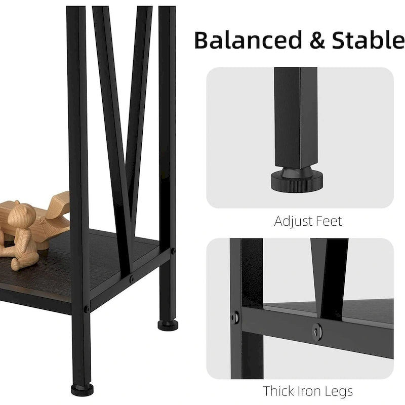 39,4 Derrière la table basse, table de canapé étroite