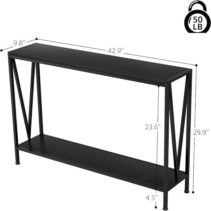 39,4 Derrière la table basse, table de canapé étroite