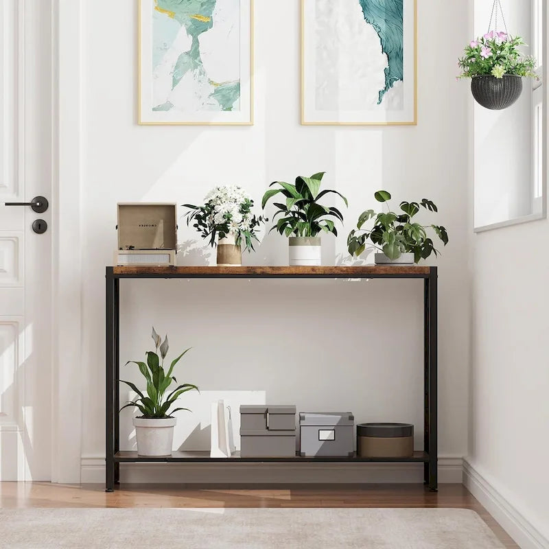 39,4 Derrière la table basse, table de canapé étroite