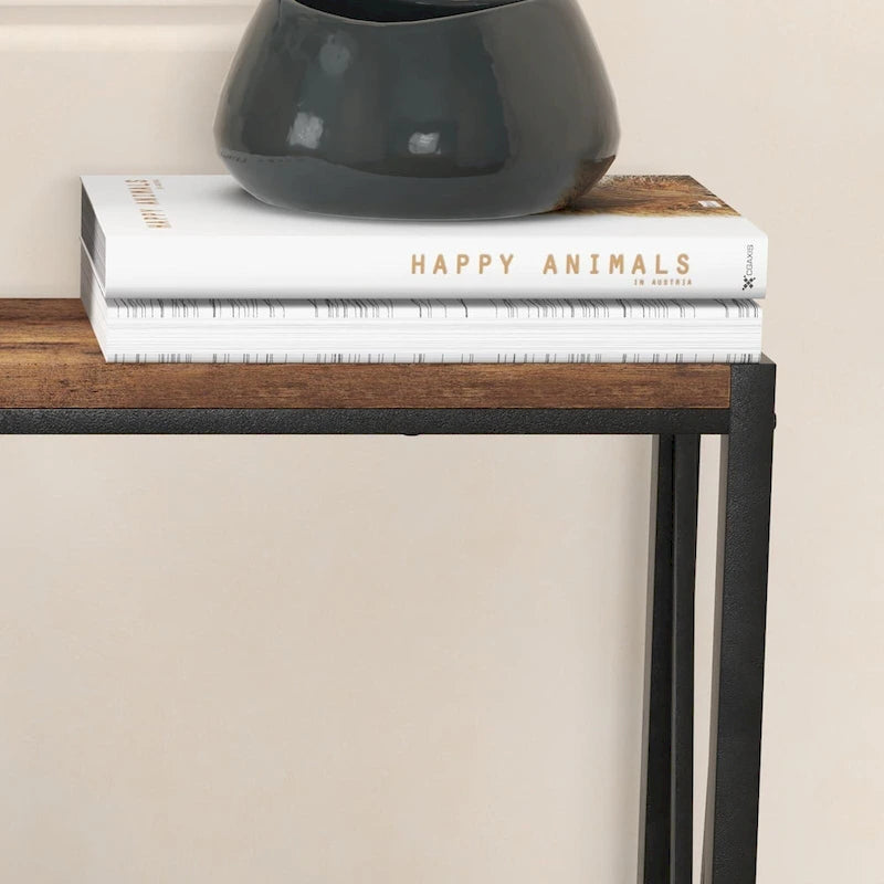 39,4 Derrière la table basse, table de canapé étroite