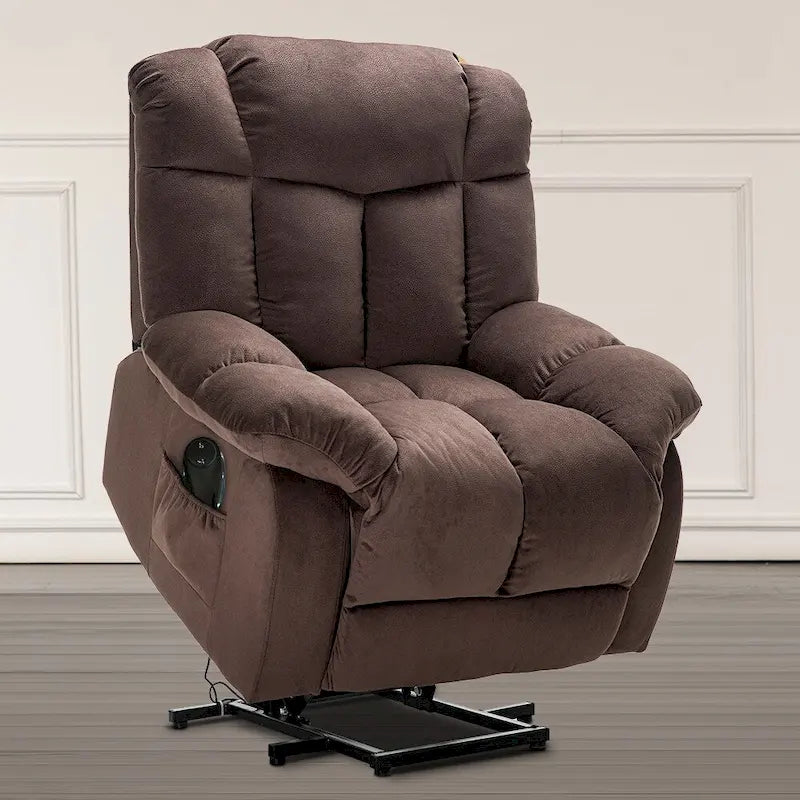 Fauteuil inclinable releveur pour personnes âgées, mécanisme d'inclinaison robuste et sûr - Canapé en tissu pour salon