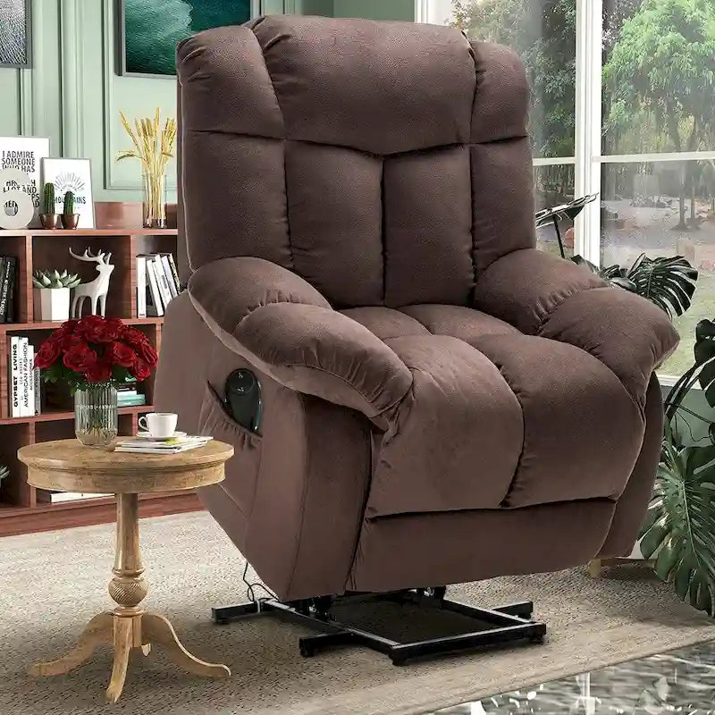 Fauteuil inclinable releveur pour personnes âgées, mécanisme d'inclinaison robuste et sûr - Canapé en tissu pour salon