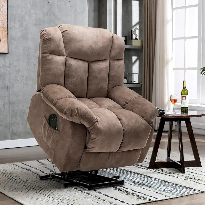 Fauteuil inclinable releveur pour personnes âgées, mécanisme d'inclinaison robuste et sûr - Canapé en tissu pour salon