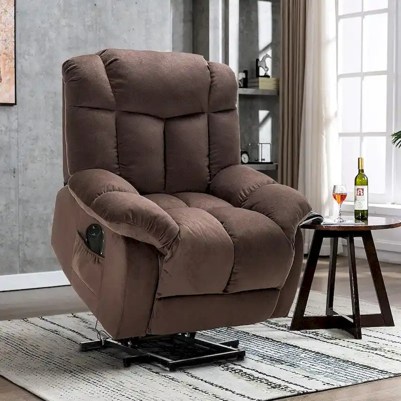 Fauteuil inclinable releveur pour personnes âgées, mécanisme d'inclinaison robuste et sûr - Canapé en tissu pour salon