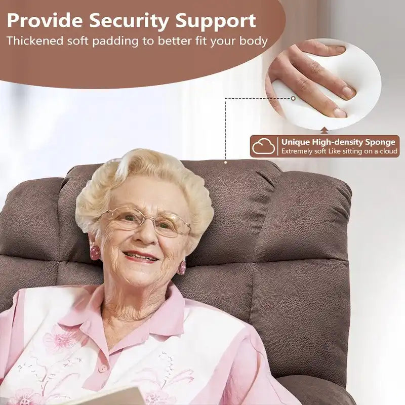 Fauteuil inclinable releveur pour personnes âgées, mécanisme d'inclinaison robuste et sûr - Canapé en tissu pour salon