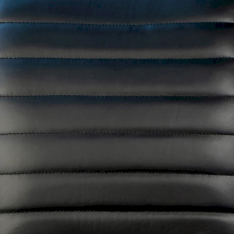 Fauteuil de salle à manger moderne en cuir pleine fleur véritable et acier