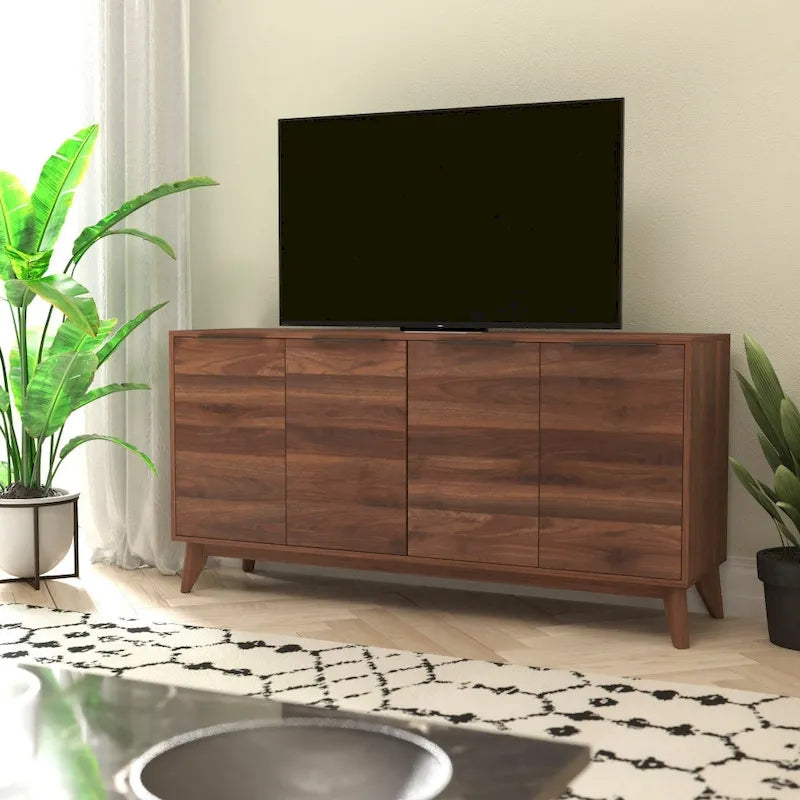 Bahut de 60 po avec 4 portes à fermeture amortie et étagères réglables – 15,75P x 59,25L x 29,75H