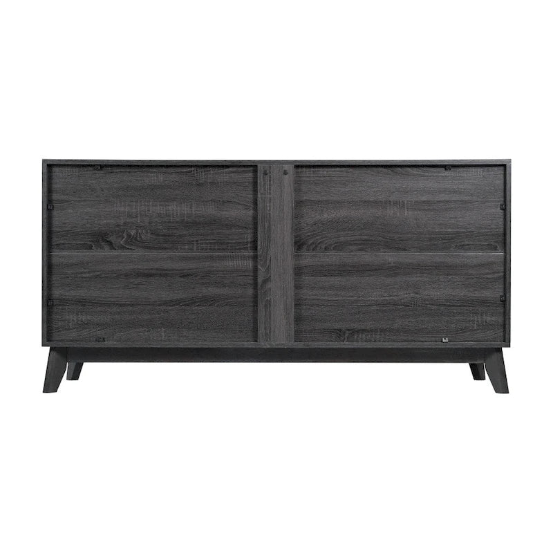 Bahut de 60 po avec 4 portes à fermeture amortie et étagères réglables – 15,75P x 59,25L x 29,75H