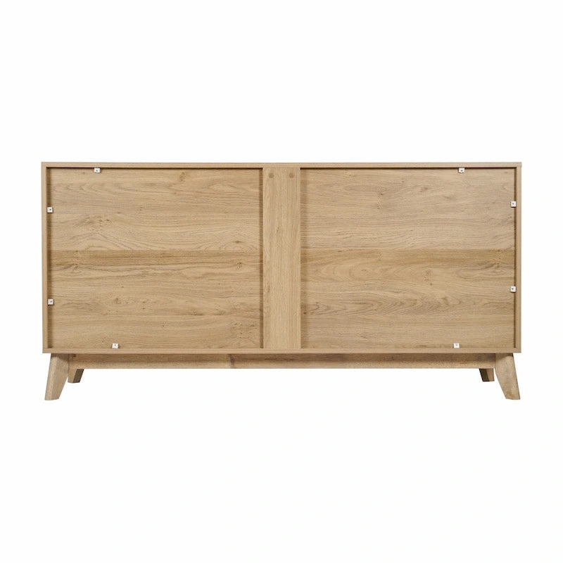 Bahut de 60 po avec 4 portes à fermeture amortie et étagères réglables – 15,75P x 59,25L x 29,75H