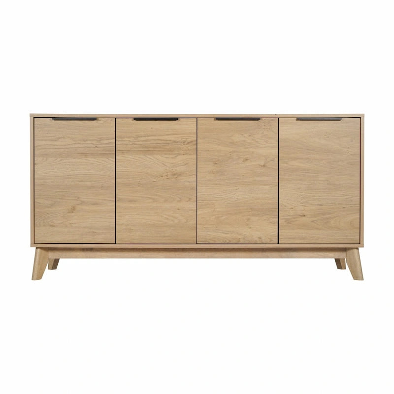 Bahut de 60 po avec 4 portes à fermeture amortie et étagères réglables – 15,75P x 59,25L x 29,75H