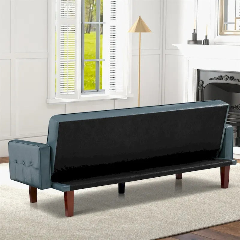 Canapé-lit en similicuir, causeuse convertible, futon moderne, petit futon convertible en lit