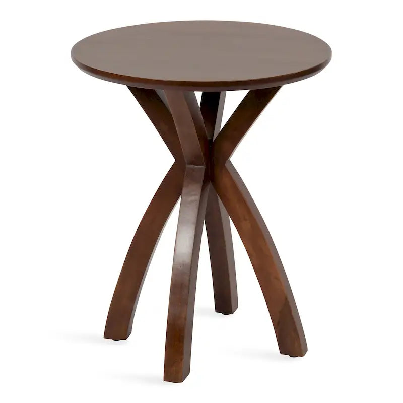 Table d'appoint ronde en bois