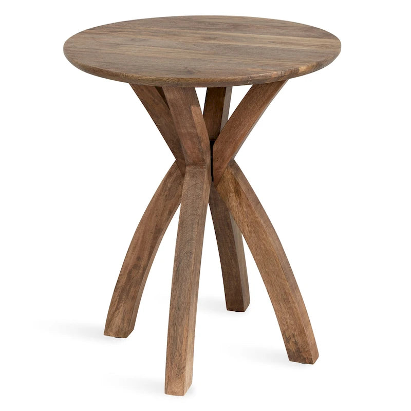 Table d'appoint ronde en bois