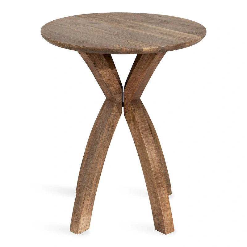 Table d'appoint ronde en bois