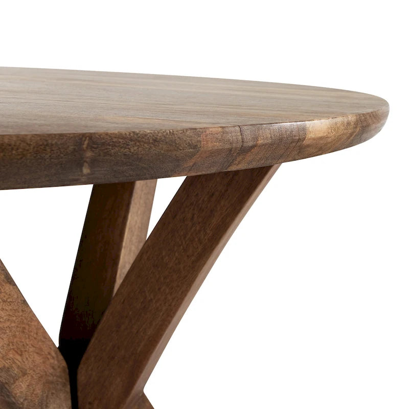 Table d'appoint ronde en bois