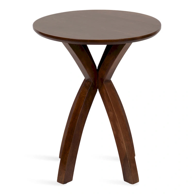 Table d'appoint ronde en bois