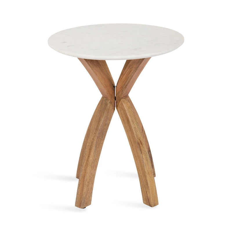 Table d'appoint ronde en bois