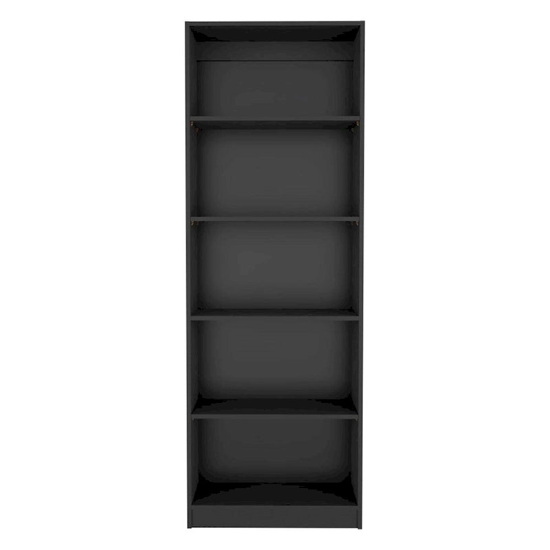 Bibliothèque à 4 étagères avec rangement multi-niveaux